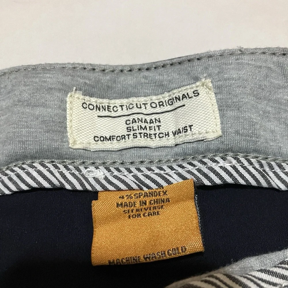 Tailor Vintage Men Size 36 X 32 Navy Performance Tech Golf Canaan Slim Fit Pants